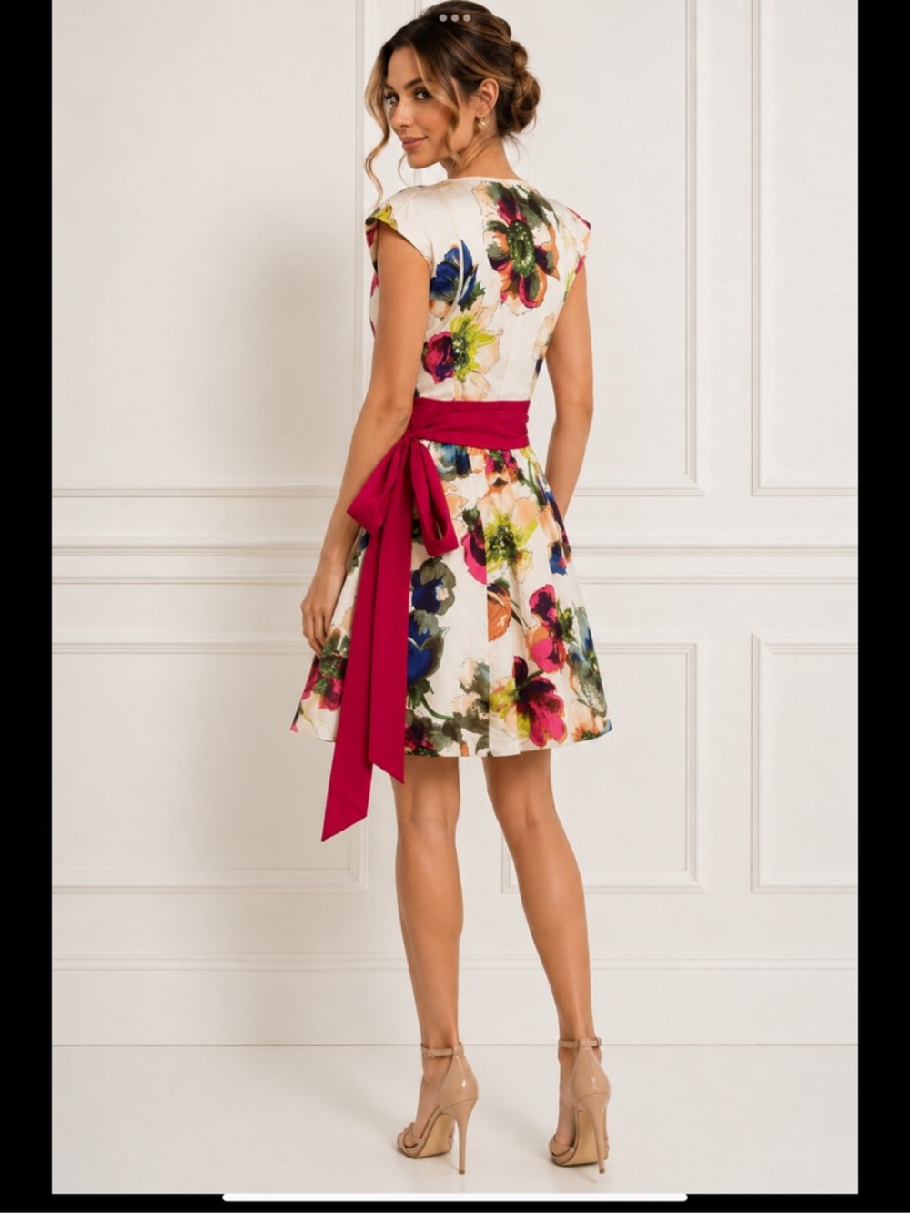 Ted Baker London English Garden Wrap Dress NWT Silk Cotton Floral Dress 🌸 - Picture 2 of 16